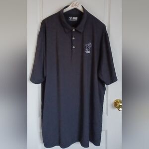 CALLAWAY OPTI•DRI MEN'S GOLF POLO SHIRT BLACK XXL EMBROIDERED MIAMI HEAT LOGO